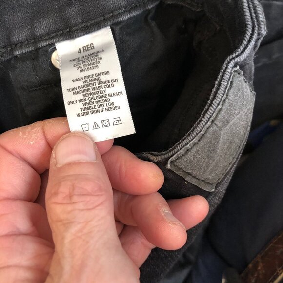 Aeropostale Womens High Rise Jeggings Jeans Size 4 Black Denim Distressed Casual - Picture 7 of 9